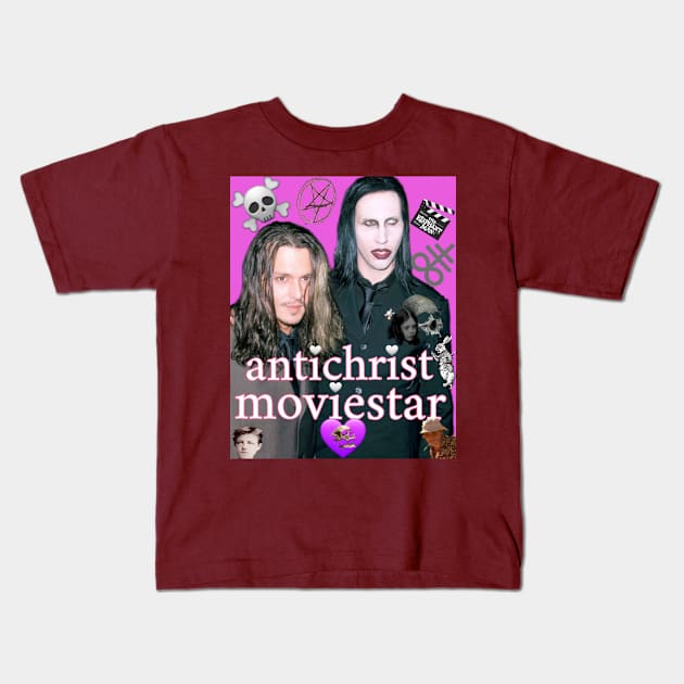 antichrist moviestar Kids T-Shirt by ArtCoffeeLust